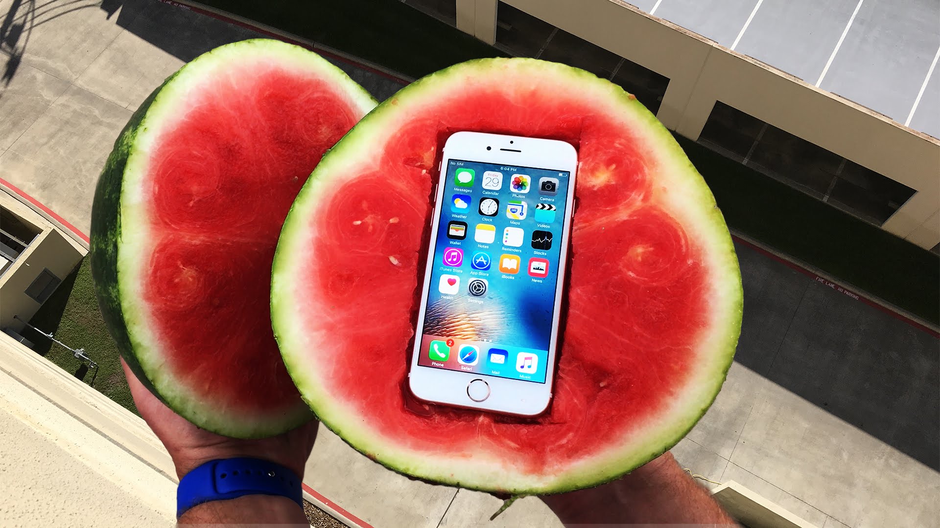Can a Watermelon Protect iPhone 6s from 100 FT Drop Test?, Africars24