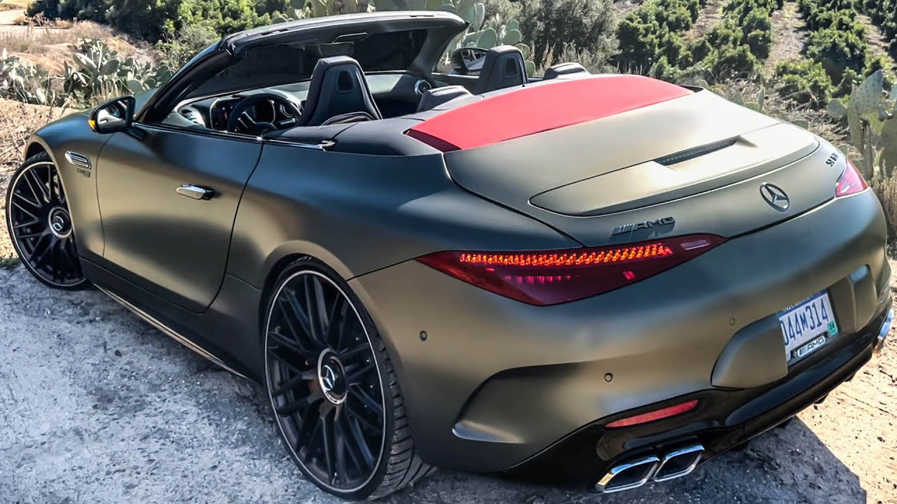 Mercedes AMG SL63 4Matic+ « Dark night » 2022 :   le magnifique cabriolet étoilé et son méchant V8 de 585 ch en détails, Africars24