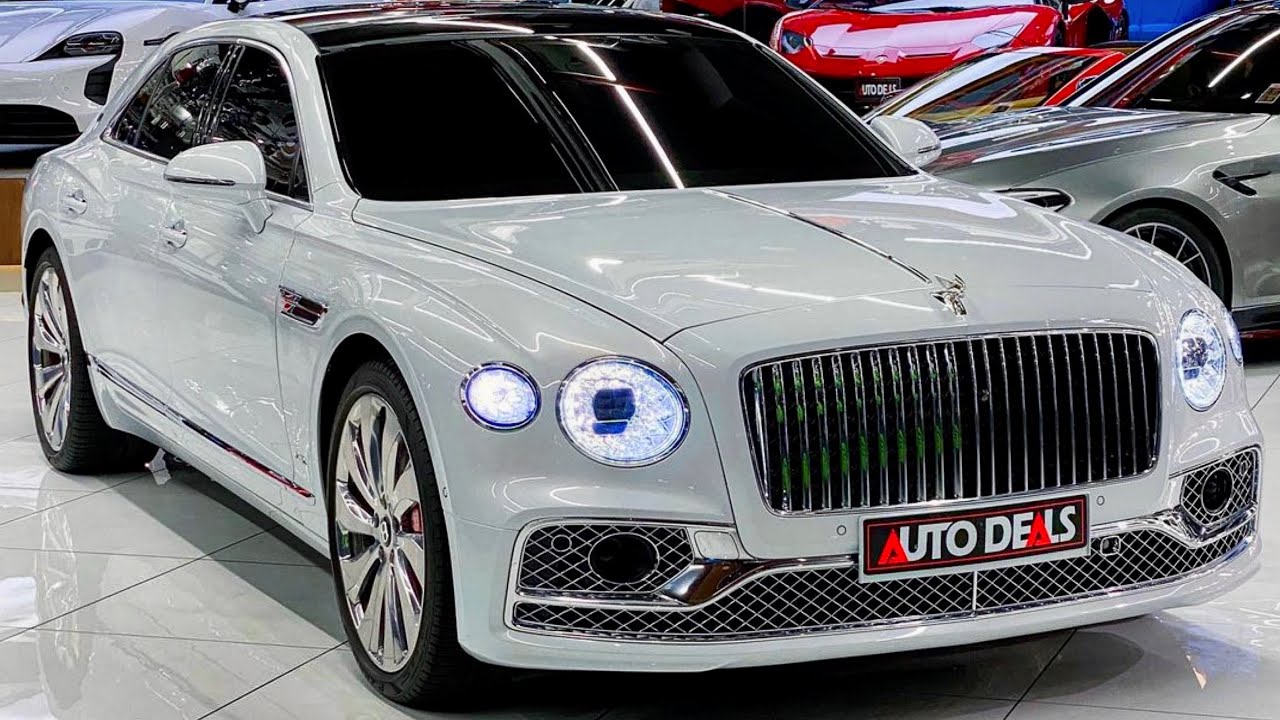 Bentley Flying Spur 2023 : la majestueuse berline anglaise  dans une magnifique robe blanche diam, Africars24