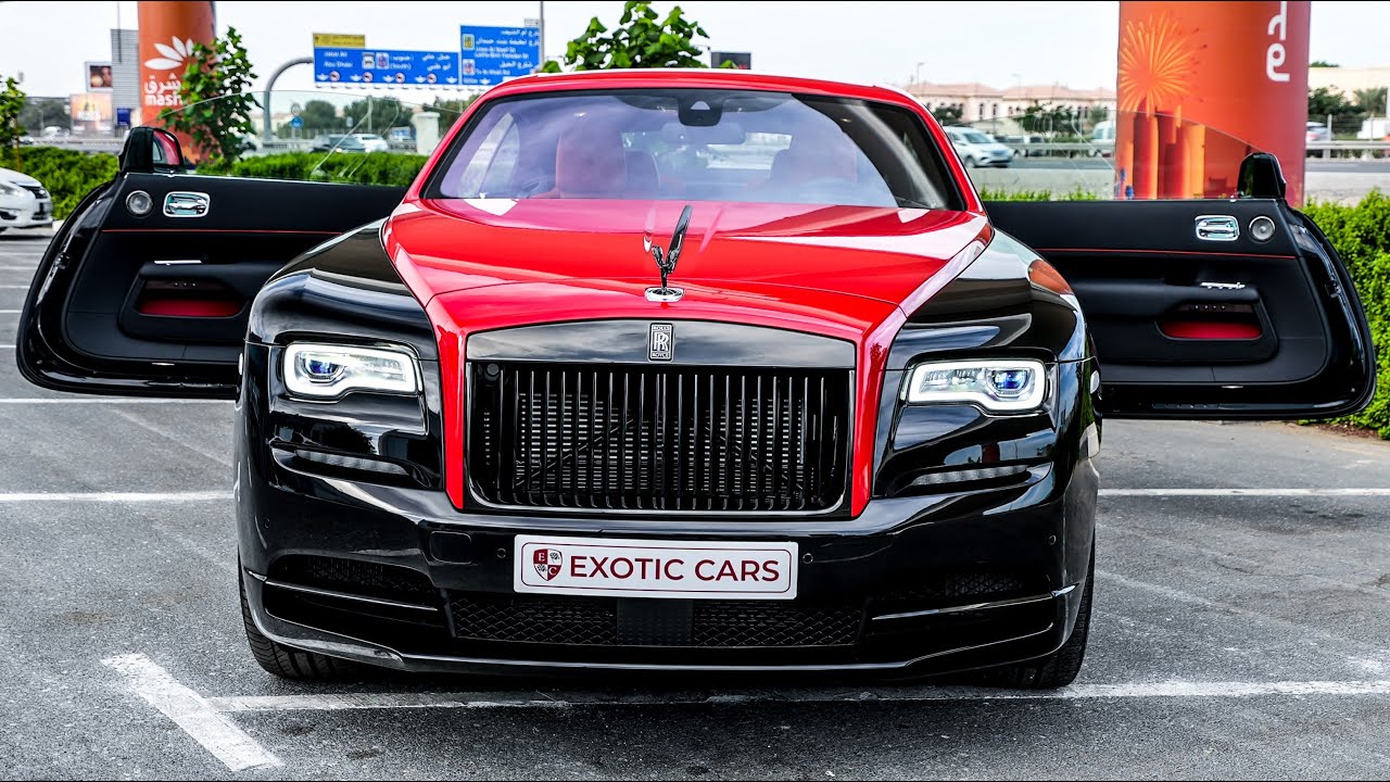 Magnifique Rolls Royce Wraith Black Badge 2023 black and red, Africars24