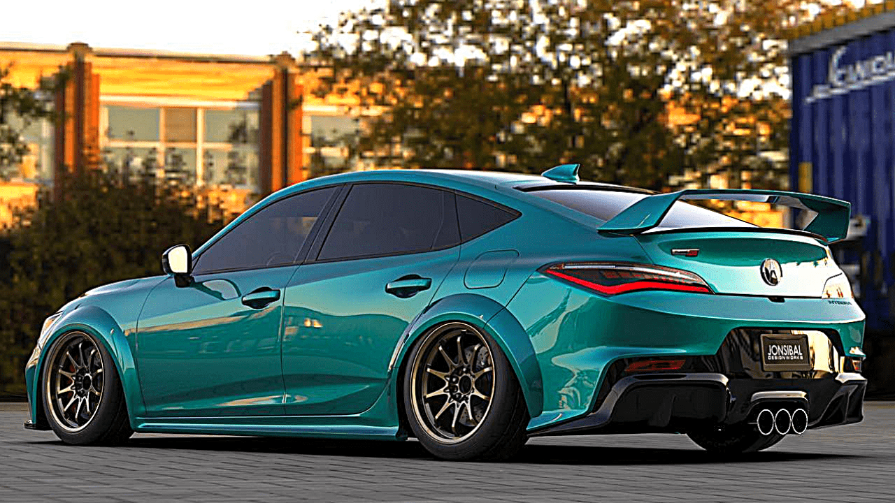 L&rsquo;Acura Integra Type S 2024 revêt une magnifique tenue bleu sarcelle et des ajouts de muscles, Africars24