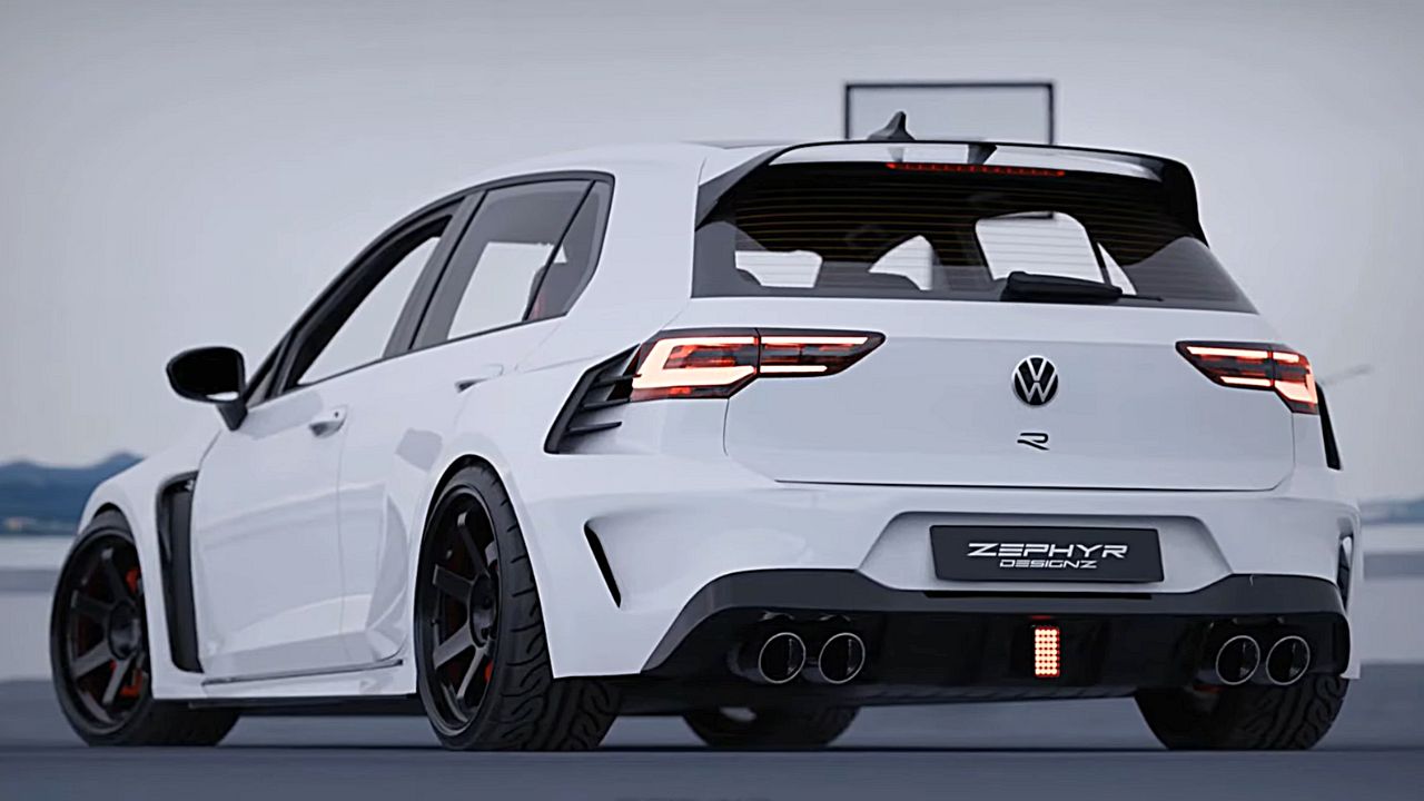 Volkswagen Golf 8 R 2023 : une nouvelle bête de piste entièrement relookée par Zephyr Design, Africars24