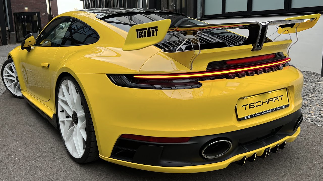 Revue visuelle de la toute nouvelle Porsche 911 (992) GTS 2024 de TECHART, Africars24