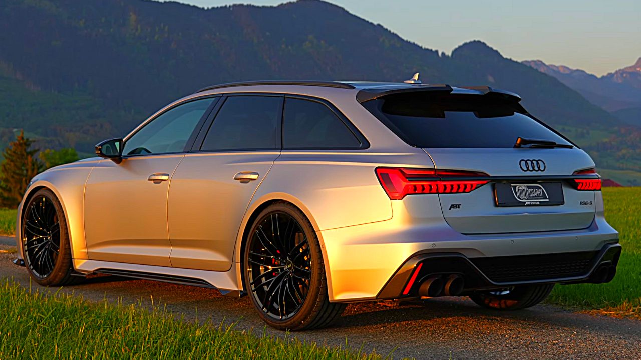 Audi RS6-S Avant (C8) 2023 entièrement réglée par ABT : un nouveau monstre de puissance hybride !, Africars24