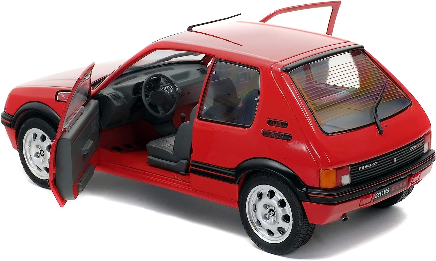 Peugeot 205 Gti 1.9 – 1/18, Rouge : un modèle de voiture miniature pour collectionneur, Africars24